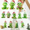 Navidad Novedad Transfronteriza Dibujos Animados Grinch Colgante Creativo Decoraciones para Árbol de Navidad Adornos Planos Acrílicos para Colgar