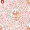 Tela de Algodón Estampada Digitalmente Jardín Ilustración de Dibujos Animados Ropa para Niños Vestido Decorativa Hogar DIY Tela Lista para Venta al Mayoreo