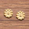 1 acero color oro acero inoxidable cuentas de agujero grande mariposa amor flor cuentas accesorios de joyería hechos a mano con cuentas