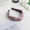 Diademas florales anudadas europeas y americanas para mujer, diademas de fuente de estación independiente de Amazon transfronteriza, accesorios versátiles casuales para el cabello para lavarse la cara