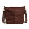 Bolso Grande de Mujer Otoño Versátil 2026 Nuevo Correa Ancha Hombro Cruzado Mate Retro Commuter Bolso Tote