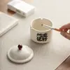 Olla de Cerámica para Estofado de Una Persona con Tapa para Uso Doméstico, Adecuada para Cocinar al Vapor Nido de Pájaro, Postres, Sopas, Estofados Saludables y Huevos al Vapor