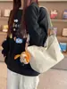 Bolso Cruzado Informal Estilo Japonés Ligero Simple de un Solo Hombro Lona para Mujer Viajes Cotidianos Color Sólido Versátil Nylon Bolso Dumpling