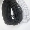 Fabricante de Cordones Elásticos de Látex Negros y Blancos, Bandas Elásticas de Goma de Alta Elasticidad, Accesorios para Ropa, Cordones Elásticos Redondos para Dobladillos de Zapatos y Sombreros