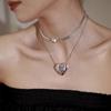 Nueva cadena de clavícula de plata de ley s925 con correa de industria pesada, hermoso collar, moda femenina, personalidad, lujo ligero, alta calidad, joyería de moda