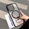 Urso Floral Adequado para Capa de Celular Apple 17Promax 16Pro Elegante 15Plus Cobertura Total Ip14 Sucção Magnética