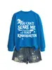Você não pode me assustar Amazon eBay site independente moletom feminino da moda e único para outono e inverno para comércio exterior