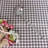 Cucharón para sopa con forma de hoja de 7 cm con colador de acero inoxidable, Cucharón para sopa engrosado, Cuchara no magnética para olla caliente, Cuchara coladora para sopa, Cuchara pequeña