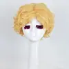 Venda Direta do Fabricante An Dao Fibra Química Dourada Fibra Química Média Seda de Alta Temperatura Comércio Exterior Atacado Peruca para Fantasia de Carnaval