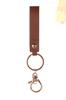En stock mayoreo moda creativa simple cuero cuerda portátil lindo llavero de tira de cuero regalo de negocios productos de cuero