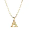 Amazon Transfronterizo Nuevo Collar de 26 Letras Collar con Colgante de Letra Cadena Extendida de Clip de Papel Joyería Gótica para Mujeres