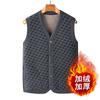 Chaleco de Polar de Moda para Hombres de Mediana Edad y Mayores 2026 para Otoño e Invierno, Ropa Cálida de Polar de Doble Cara para Abuelos