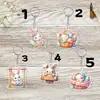 Colgante de Conejo de Pascua Feliz Transfronterizo Llavero para Teléfono Móvil Decoración de Bolsa Coche
