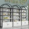 Estante de Luxo Leve Armário de Exposição Vitrine de Amostras de Produtos para Salão de Beleza Armário de Exposição de Amostras de Produtos para Loja de Mãe e Bebê Rack de Armazenamento Vertical de Chão para Salão de Unhas