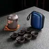 Set de Té de Viaje de Arcilla Púrpura Camaleón y Fénix Juego Completo Olla Portátil para Preparar Té al Aire Libre Regalo Práctico Souvenir Personalizado