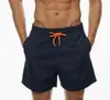Pantalones Cortos de Playa de Secado Rápido para Hombre, Boardshorts Casuales de Color Sólido, Cintura Elástica con Cordón y Bolsillos, Tallas Grandes hasta 5XL, Bañadores de Verano