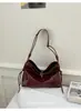 Bolso de axila de cuero encerado para mujer de moda transfronterizo, nuevo bolso de hombro grande de alta gama para el día a día, bolso cruzado de nicho
