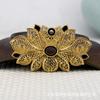 60676 Accesorio para el Cabello Hanfu de Estilo Antiguo con Cobre Imitación Cloisonné con Goteo de Aceite, Accesorio Adorno para el Cabello 38*65mm Colgante de Flor de Loto