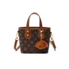Bolsa feminina de estilo vintage, modelo 2026, para comércio exterior, bolsa tipo balde monogramada mãe-filha, de ombro, transversal e de mão, estilo LV