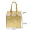 Bolsa Aislante para Pastel de Tela No Tejida Laminada a Registro Impermeable Refrigerada con Velcro Bolsa para Lonchera Bolsa Conserva Frescura Bolsa de Hielo Para Llevar Bebida Fría