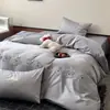 Estilo Simples e Fresco Bordado de Filhote de Cachorro 100% Algodão Amigo da Pele Conjunto de Roupa de Cama Solteiro/Casal Conjunto de Têxteis para Casa de Três/Quatro Peças 100% Algodão