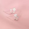 Aretes de Camelia, Femeninos, Lujo Ligero, Diseño Nicho, Aretes de Flores de Zircón Micro-Incrustado, Nueva Tendencia 2024