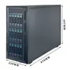 Chasis de servidor de almacenamiento de torre de 15 bahías intercambiable en caliente EATX de doble canal con doble refrigeración líquida estación de trabajo gráfica de 40 tarjetas