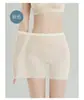 Shorts de Segurança para Mulheres, Anti-Exposição, Estilo Verão Fino, Dois em Um, Justo no Quadril, Borda Anti-Enrolamento, Seda de Gelo, Leggings Plus Size