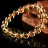 Venda Direta da Fábrica pulseira de citrino pulseira de cristal capilar cor círculo único joias de casal atacado