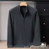 Cardigan de cashmere tricotado, delicado e quente, 100% cashmere, com gola semimangue alta e zíper, mangas compridas, para outono e inverno, uso diário, elegante e afinador