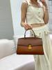 Bolsa Feminina Platinum Portátil Casual Transfronteiriça Nova Bolsa Kelly Textura Moda Urbana Temperamento Ombro Único Transversal Bolsa Feminina