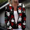 Suéter cárdigan floral europeo y americano de Halloween transfronterizo, estación independiente de Amazon Aliexpress, versátil y con temperamento