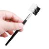 Kit de aparar sobrancelhas para iniciantes com 5 peças: faca para aparar sobrancelhas, raspador de sobrancelhas, pinça, tesoura para sobrancelhas, lápis de sobrancelha, pente para sobrancelhas de dupla finalidade, ferramenta para aparar sobrancelhas