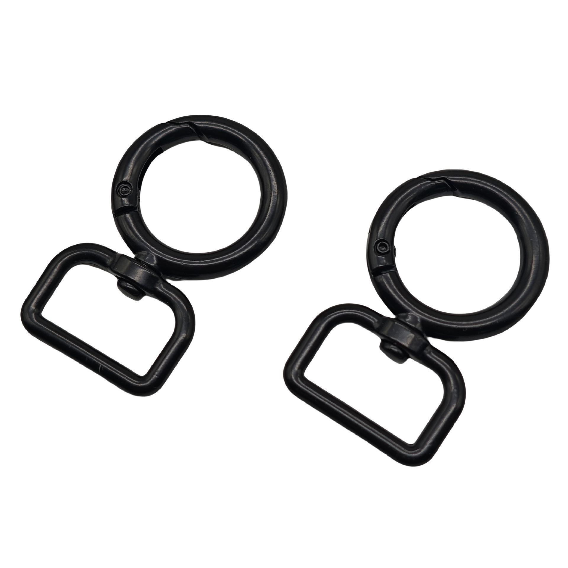 方尾开口弹簧扣圆形挂扣批发箱包五金配件包带钩扣挂环扣包带扣