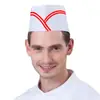 Venta al por mayor transfronteriza Desechable No tejido Gorro de chef Papel de trabajo de cocina Gorro alto Tapa redonda Gorro de decoración para hombres Fabricante de origen