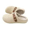 Chinelos de algodão para mulheres, outono e inverno, uso doméstico, interno, sola grossa de EVA, antiderrapante, quentes, forrados com pelúcia, chinelos de primavera e outono, casal, homens