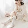 Nuevos Calcetines de Encaje Calados de Princesa para Mujer Verano Delgados Niña Lolita Media Caña Calcetines de Malla para Bebé