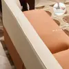 Sofá Duplo Pequeno para Loja, Hotel, Área de Descanso, Escritório, Recepção, Salão de Beleza, Sofá Estreito para Apartamentos Pequenos, Sofá Pequeno de Couro