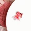 Accesorios Termoencogibles de Resina DIY Estrella Transparente con Purpurina Pez Koi Pez Dorado Pendientes Pendientes Colgante