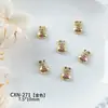 Acessórios Exclusivos de Arte de Unhas Tridimensional para Ano Novo, Zircônia Colorida, Saco da Fortuna com Apliques de Diamante de Luxo Leve, Decorações de Unhas Vestíveis