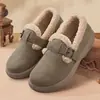 Zapatos de invierno para mujer, forrados de polar, gruesos, cómodos y cálidos, nuevo estilo 2026, ligeros, antideslizantes, de suela suave y esponjosos