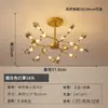 Lustre de cristal estilo francês JOICO todo em cobre, luxo leve, luminária de sala de estar minimalista de alta qualidade para villa, estilo vintage creme