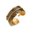 Anillo giratorio de acero inoxidable con apertura abatible, estilo europeo y americano, fabricantes de anillos de acero de titanio con plumas grandes y antiguas, al por mayor
