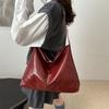 Bolsa de Hombro Única Estilo Colapsado Extremo Casual Suave Nuevo Estilo de Verano Bolso Tote de Gran Capacidad Distintivo Estilo Coreano para Mujer Bolso Cruzado