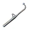 Tubo de Escape Redondo para Motocicleta Aço Inoxidável Modificação Retrô 70/90Jh70 Tubo de Escape Chaminé