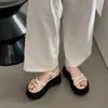 Sandalias Romanas de Alta Gama Estilo Hada para Mujer, Nuevas Sandalias de Verano 2026 Estilo Francés con Suela Gruesa para Ropa de Exterior con Faldas