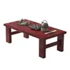 Mesa de Chá Estilo Chinês Retrô Madeira Maciça Sala de Estar Simples Apartamento Pequeno Montagem Pequena Mesa de Chá Doméstica Simples Mesa de Chá Retangular