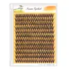 Atacado Estilo Europeu e Americano Homem de Palha 0.07 Cílios Postiços Hot Melt, 40 Fios, Cluster Único Segmentado Natural Denso para Alongamento, 40P Cílios em Cluster