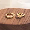 Nuevos Pendientes Asimétricos de Flor de Iris, Diseño Único de Nicho, Aros para Orejas, Pendientes de Cartílago, Accesorios para Orejas para Hombres y Mujeres
