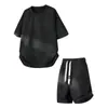 Conjunto Esportivo Casual Masculino Transfronteiriço 2026 Verão Tie-Dye Gola Redonda Manga Curta Conjunto de Shorts Masculino Solto Conjunto de Duas Peças
